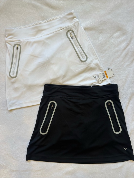 Callaway Dresses & Skirts - Callaway lot is 2 Black & White Women's Golf Skirts with Zippered Pockets